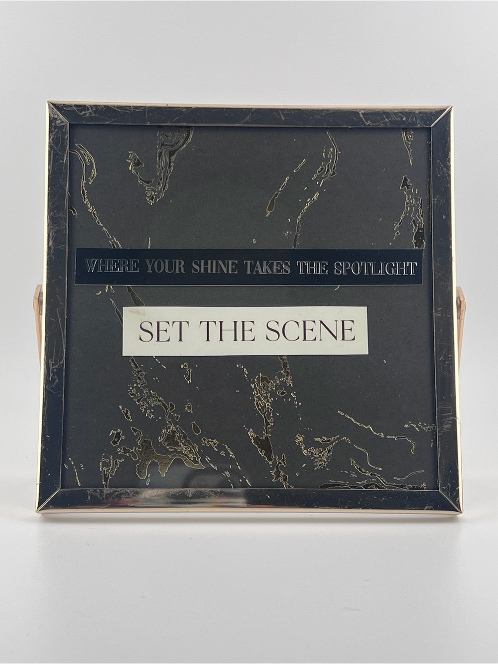 Set The Scene Decorative Picture Frame - Black with Gold Accents